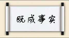 既成事实对对子图片